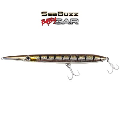 Морски воблер, игла Sea Buzz Baby Gar 135 мм, 11 г, цвят BBC