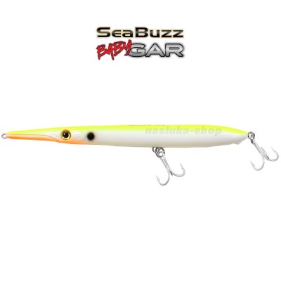 Морски воблер, игла Sea Buzz Baby Gar 135 мм, 11 г, цвят PCT