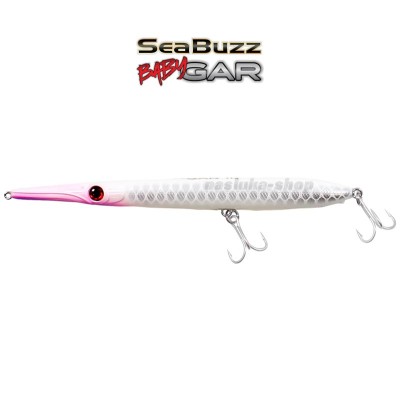 Морски воблер, игла Sea Buzz Baby Gar 135 мм, 11 г, цвят WGH