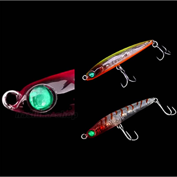Потъващ воблер-пенсил Tsurugiya Hakiri Rockfish 50S, 50 мм, 3 г, цвят Brown Stripes — снимка 4