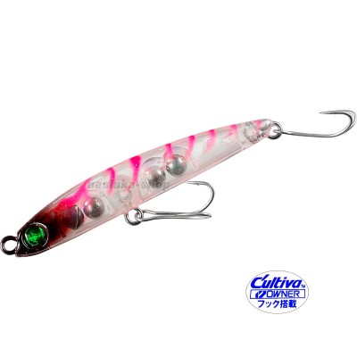 Потъващ воблер-пенсил Tsurugiya Hakiri Rockfish 50S, 50 мм, 3 г, цвят Pink Stripes