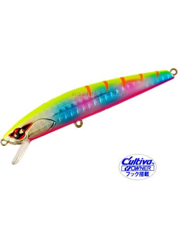 Потъващ воблер Tsurugiya LV-Minnow 88S, 88 мм, 8.2 г, цвят Yellow Rainbow