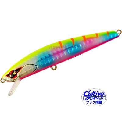 Плаващ воблер Tsurugiya LV-Minnow 105F, 105 мм, 11 г, цвят Yellow Rainbow