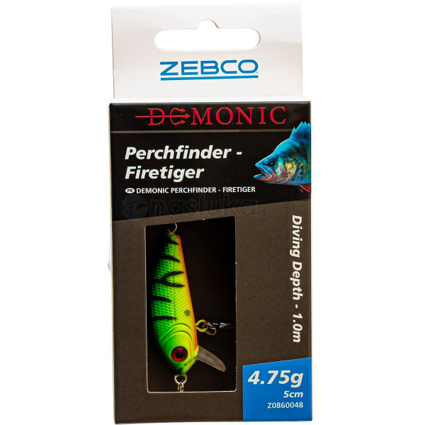 Воблер за костур Zebco Demonic Perchfinder, 50 мм, 4.75 г, Firetiger — снимка 2