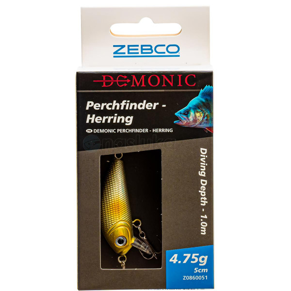 Воблер за костур Zebco Demonic Perchfinder, 50 мм, 4.75 г, Herring — снимка 2