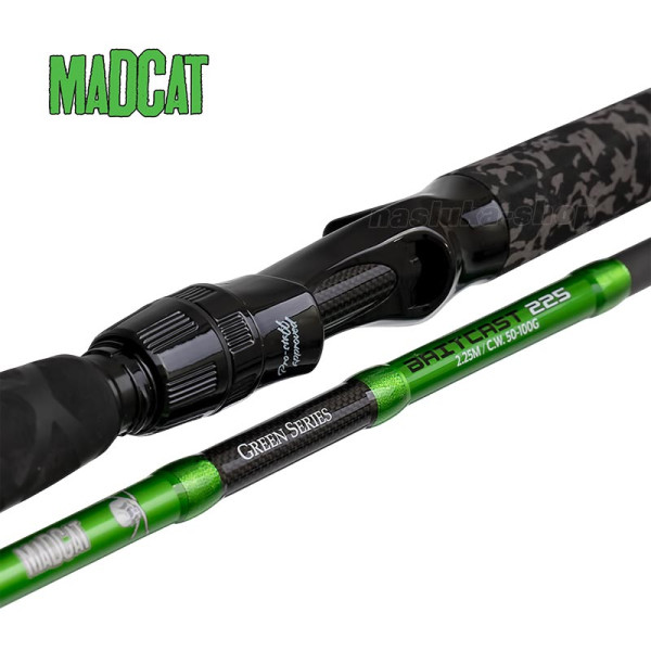 Байткастинг въдица за сом MadCat Green Series Baitcast 2.25 м, 50-100 г — снимка 2