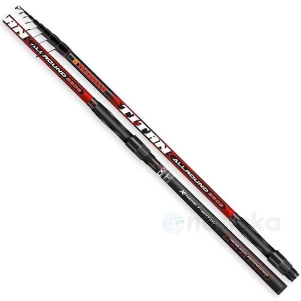 Trabucco Titan Allround Tele 4.20 м, 10-50 г, Телескопична мач въдица — снимка 1