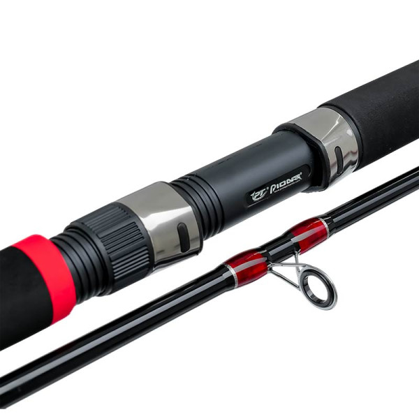 Въдица за риболов на дъно Pioneer Cruiser Strong FiberGlass, Red, 2.40 м, 40-80 г — снимка 4