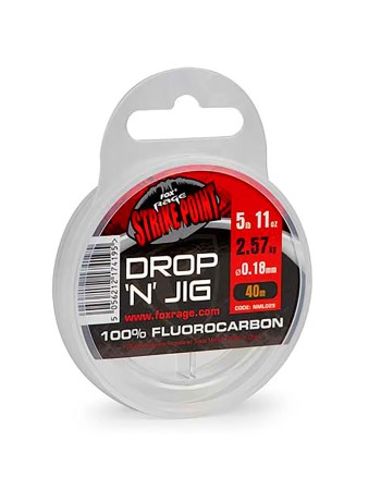 Флуорокарбон за джиг риболов Fox Rage Strike Point Drop and Jig, 40 м