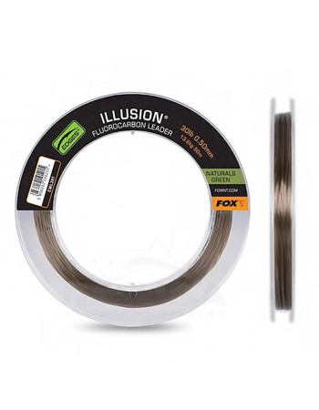Флуорокарбон Fox Illusion Fluorocarbon Leader, 50 м, Naturals Green