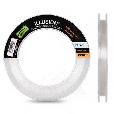 Флуорокарбон Fox Illusion Fluorocarbon Leader, 50 м, Clear