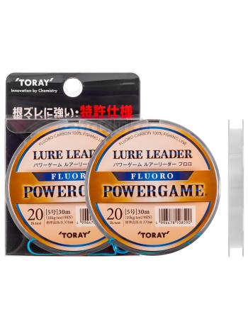 Toray Power Game Lure Leader Fluoro, 30 м, Флуорокарбон за поводи