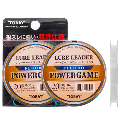 Toray Power Game Lure Leader Fluoro, 30 м, Флуорокарбон за поводи