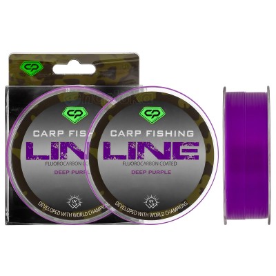 Carp Pro Carp Fishing Line, Deep Purple, Влакно с флуорокарбоново покритие, 1000 м