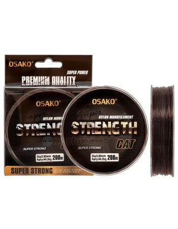 Osako Cat Super Strength, 200 м, Монофилно влакно за сом