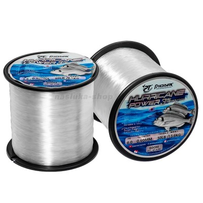 Морско монофилно влакно Pioneer Hurricane Power 3rd Generation, 600 м, Clear