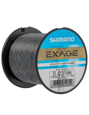 Монофилно влакно Shimano Exage Steel Grey, 1000 м