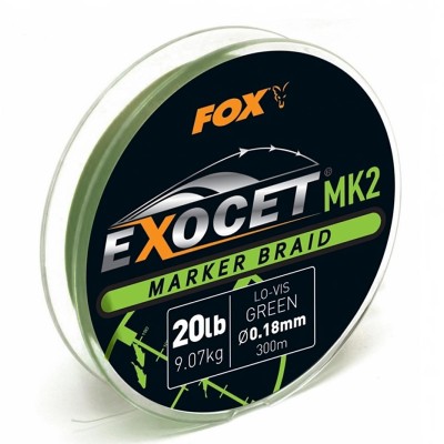 Плетено влакно за маркер Fox Exocet Marker Braid MK2, Green, 300 м