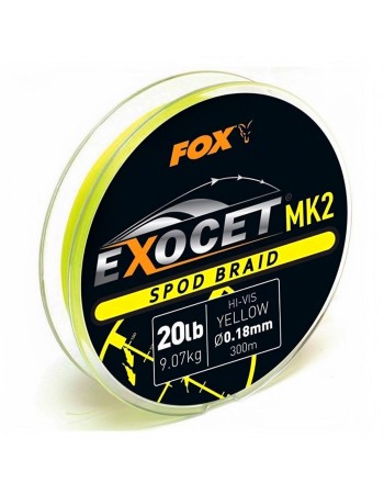 Плетено влакно за спод Fox Exocet Spod Braid MK2, Yellow, 300 м