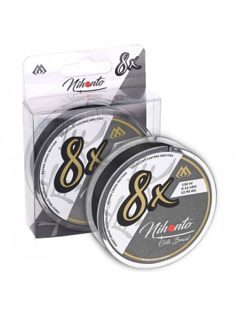 Плетено 8-нишково влакно Mikado Nihonto Octa Braid, Black, 150 м