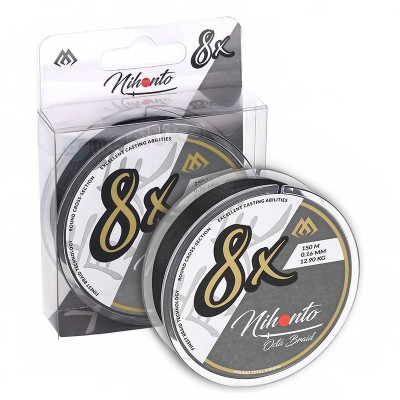 Плетено 8-нишково влакно Mikado Nihonto Octa Braid, Black, 150 м