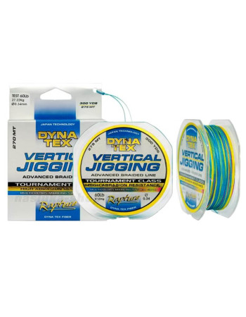 Плетено влакно Rapture Dyna Tex Vertical Jigging, 275 м, Multicolor