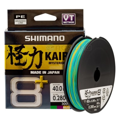 Shimano Kairiki 8+, Multi, 300 м, Плетено влакно