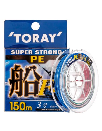 Toray Super Strong F4, 150 м, Плетено влакно, 4-нишково