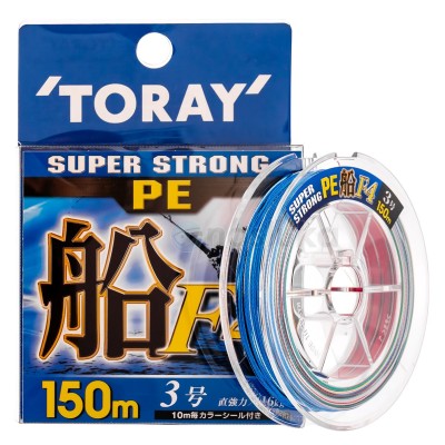 Toray Super Strong F4, 150 м, Плетено влакно, 4-нишково
