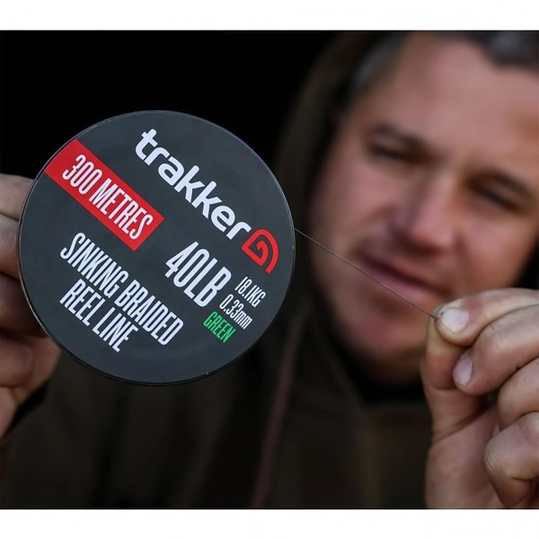 Trakker Sinking Braided Reel Line, потъващо плетено влакно, 300 м — снимка 3