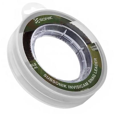 Монофилен снаг лидер Sonik Subsonik Invisicam Snag Leader, Green, 100 м
