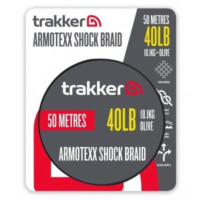 Плетено влакно за шок лидери Trakker Armotexx Shock Braid, 50 м