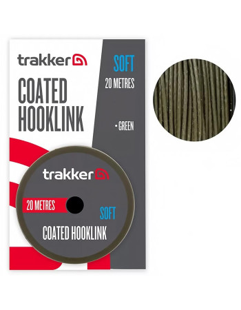 Trakker Coated Hooklink, Soft, Плетен шаранджийски повод с покритие, 20 м