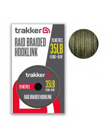 Плетено влакно за монтажи Trakker Raid Braided Hooklink, Olive, 20 м