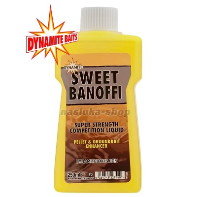 Течна добавка атрактант Dynamite Baits Liquid, 250 мл, Sweet Banoffi