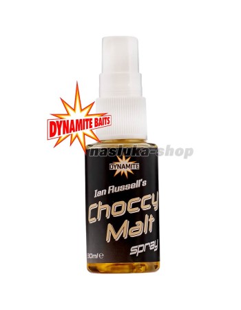 Спрей-атрактор за стръв Dynamite Baits Ian Russell's Spray 30 г, аромат Choccy Malt
