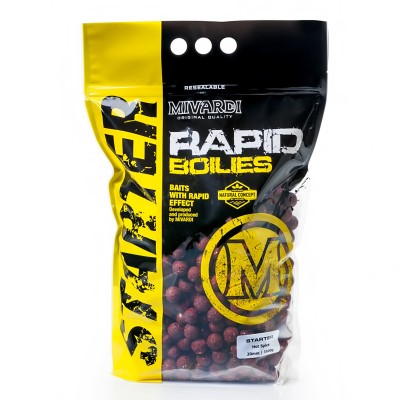 Протеинови топчета Mivardi Rapid Boilies Starter, Hot Spice, 3.5 кг