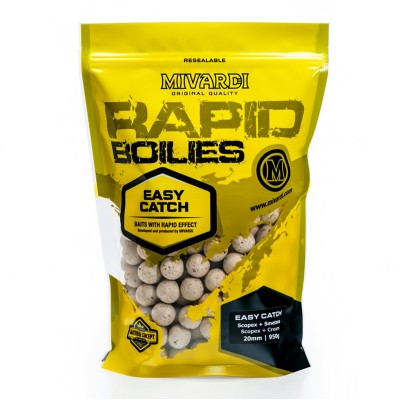 Протеинови топчета Mivardi Rapid Boilies Easy Catch, Scopex & Cream, 950 г