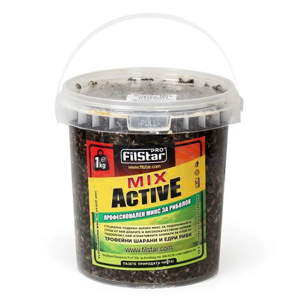 Коноп за стръв и захранка Filstar Mix Active, 1 кг — снимка 1