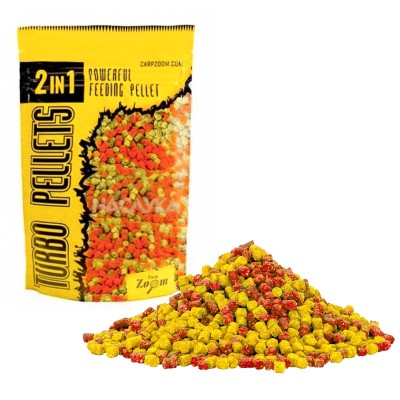 Микропелети Carp Zoom Turbo Pellets 2in1, 500 г, Cheese-NBC/Сирене-Бутирик