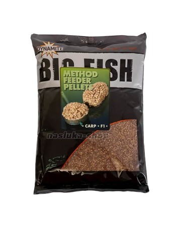 Пелети Dynamite Baits Big Fish Method Feeder Pellets, Carp F1, 1.8 кг