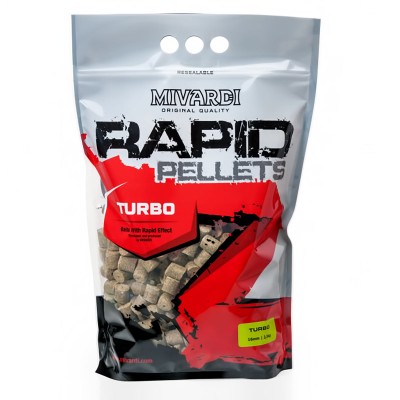 Бързоразтворими пелети за риболов Mivardi Rapid Pellets, Turbo, 1 кг