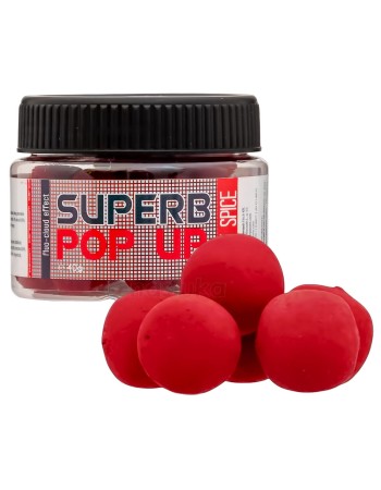 Плаващи пушещи топчета Carp Zoom Superb Pop Up, Hot Spice, 16 мм