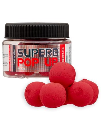 Плаващи пушещи топчета Carp Zoom Superb Pop Up, Strawberry-Fish, 16 мм