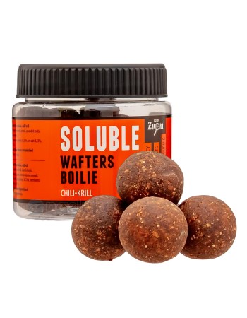Разтворими балансирани топчета Carp Zoom Soluble Wafters Boilies, Chili-Krill, 18 мм,