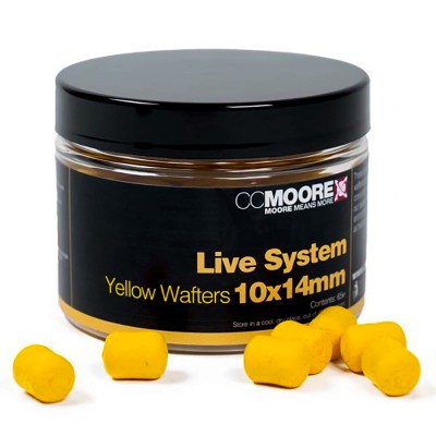 Балансирани дъмбели CC Moore Live System 10x14 см, Yellow Wafters