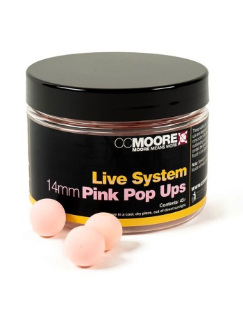 Плаващи топчета CC Moore Live System, 14 мм, Pink Pop Ups
