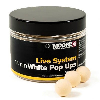 CC Moore Live System 12 мм, White Pop Ups, плаващи топчета