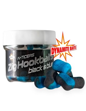 Плаващи дъмбели за зиг-риг DB N-Ticers Zig Hookbaits, Black Blue