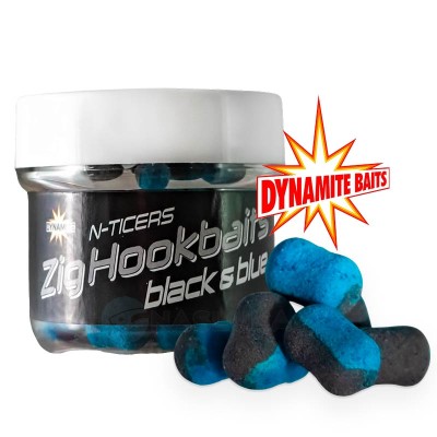 Плаващи дъмбели за зиг-риг DB N-Ticers Zig Hookbaits, Black Blue